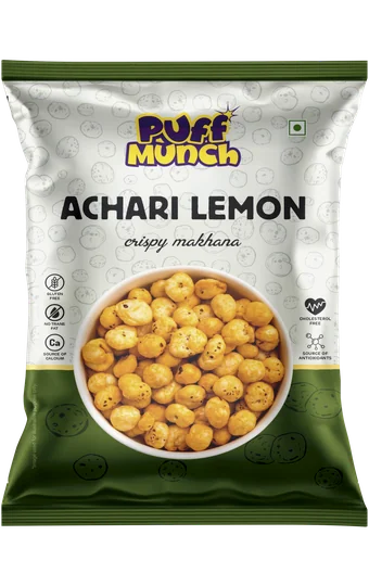 Achari Lemon crispy makhana pouch