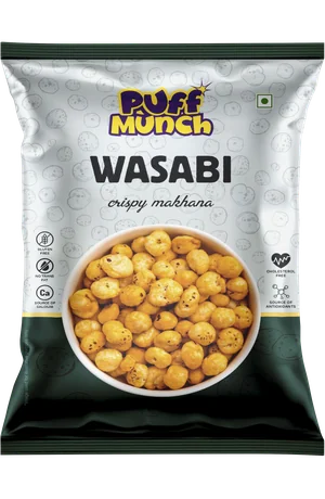 Wasabi crispy makhana pouch